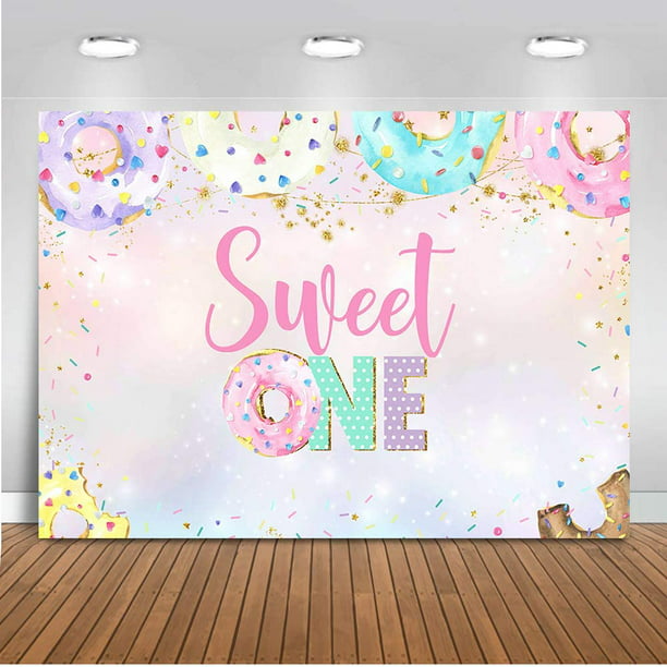 New Donut Shoppe Backdrop Donut Birthday Party Photo Background 7x5ft Donut Party Backdrops Grow Up Birthday Decorations Supplies 